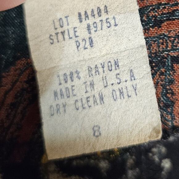 VTG 80s 90s Southwestern In Group Ltd Skirt Jacket Womens M Bohemian Fringe USA - Picture 9 of 16